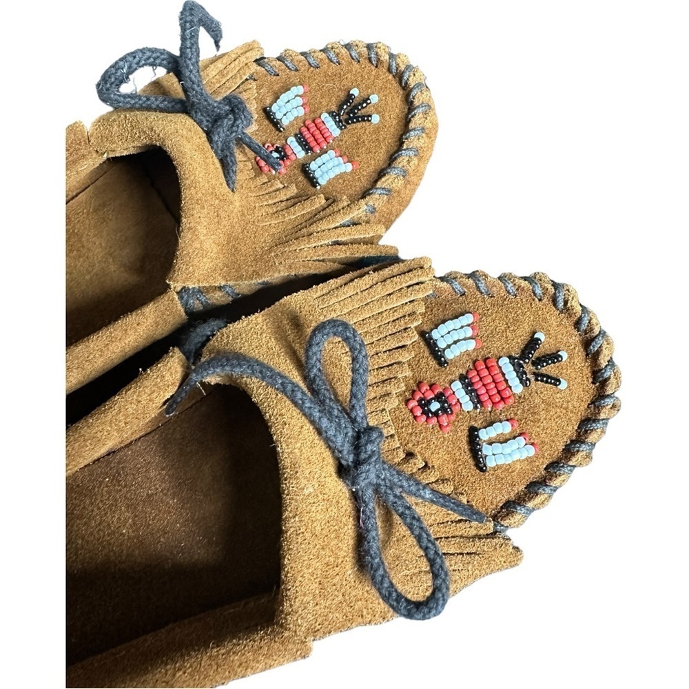 New Minnetonka Leather Thunderbird Moccasins 6